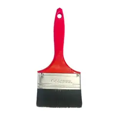 Pincéis Compel - Trincha 4 Cerda Preta Cabo Vermelho Referencia 407