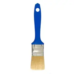 Pincéis Compel - Trincha 1 1/2 Sintetica Branca Cabo Azul Referencia 604