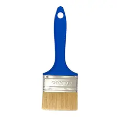 Pincéis Compel - Trincha 3 Sintetica Branca Cabo Azul Referencia 607