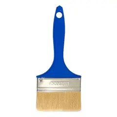 Pincéis Compel - Trincha 4 Sintetica Branca Cabo Azul Referencia 608