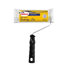 Pinceis Compel - Rolo de Lã 15cm Respingo Zero com Cabo