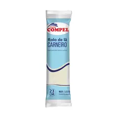 Pinceis Compel - Rolo de Lã Carneiro 23cm sem Cabo.