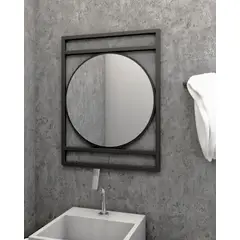 Venturi - Espelheira Iron Circle 55cm Preto