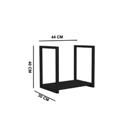 Venturi - Prateleira Industrial 44cm Preto