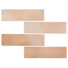 Portobello - Revestimento Mate Esmaltado Terracota 7x26cm Bold Caixa 0,92m² Brick Gold