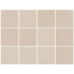 Eliane - Revestimento Neutral Marfim Mesh Brilhante 10x10cm