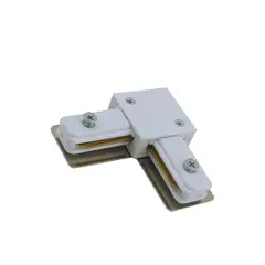 Luminatti - Conector Modelo L, para Trilhos de Sobrepor, Branco