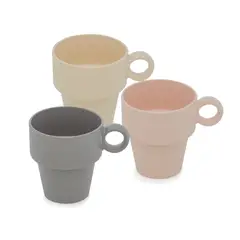 Lyor - Xícara de Chá de Fibra de Bambu e Pp Empilhável Sortida 210ml -