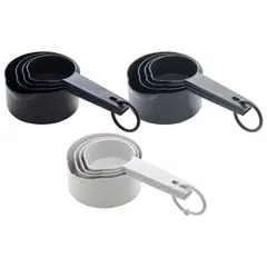 Lyor - Conjunto 4 Xícaras Medidoras de Bambu e Pp Sortido - Lyor..