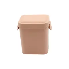 Lyor - Pote Hermético de Bambu e Pp Lines Rosa 9cm X 10,5cm X 12,5cm -