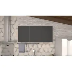 Cozimax - Armário Aéreo Aço Jupiter 115cm Preto