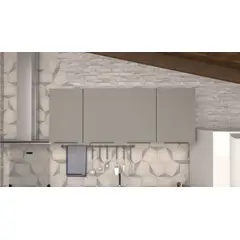 Cozimax - Armário Aéreo Aço Jupiter 144cm Cinza