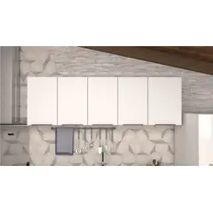 Cozimax - Armário Aéreo Aço Jupiter 174cm Branco