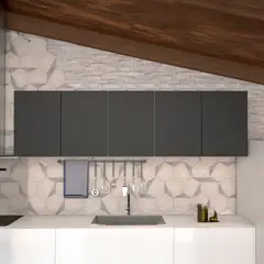 Cozimax - Armário Aéreo Aço Jupiter 192cm Preto