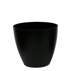 Vasart - Cachepot Plástico Bage 6x6cm Preto