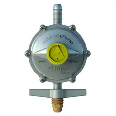 Alpes Gás - Regulador de Gás 2kg/h com Mangueira 120cm
