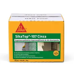 Sika - Argamassa Polimérica Impermeabilizante Semiflexível SikaTop 107 Cinza 18kg