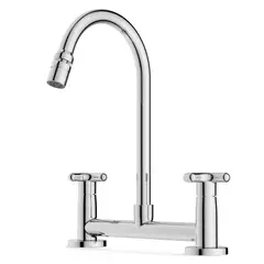 Celite - Misturador Para Cozinha De Mesa Com Bica Móvel e Arejador Articulado Linha Cromado
