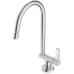 Celite - Torneira Para Cozinha De Mesa Com Bicamóvel e Arejador Articulado Linha Lix Cromado