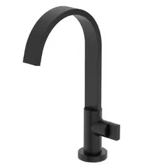 Celite - Torneira De Lavatorio Para Mesa Bica Alta Flow Preto Matte