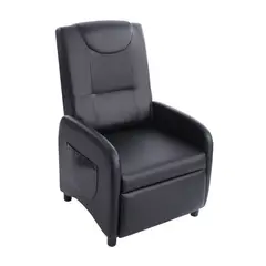Just Home Collection - Poltrona Reclinável Brio 126x64x103cm Preto