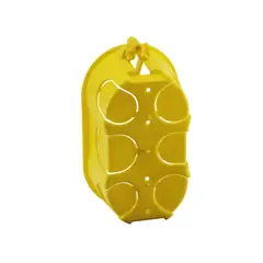 Forceline - Kit Caixa de Luz com 30 Peças 4x2 Retangular Amarela para Drywall