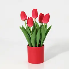 Just Home Collection - Sb Planta Art Tulipa Vermelhas