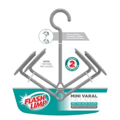 Flash Limp - Mini Varal Para Calcados 2 Pares Cinza