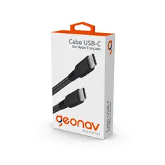 Geonav - Cabo Usb-c para Usb-c 2.0 1.0m Nylon Prt