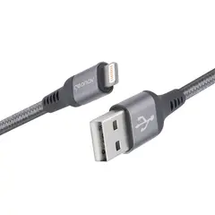 Geonav - Cabo Lightning Mfi 1m Nylon Cinza