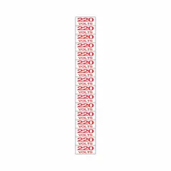 Sinalize - Placa 5x25 Cm "voltagem 220 Volts"