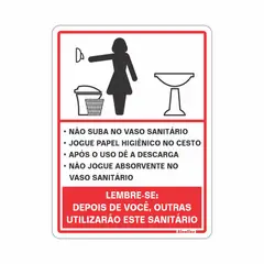 Sinalize - Placa 15x20 Cm "procedimento Sanit Fem."
