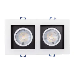 Bronzeart - Easy Led Duplo Preto 2x5w 6,5k Bivolt