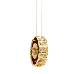 Bronzeart - Pendente Tokyo Gold Rings 1 Luz 7w 4000k Rd (160mm)