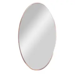 Evolux - Espelho Minimalista Oval 40x70cm Cobre