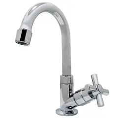 Bognar Metais - Torneira de Mesa Bica Média para Lavatório Cromada C31 1195