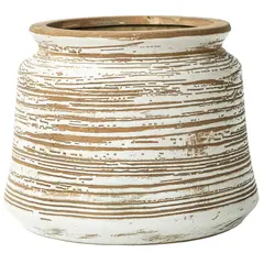 Just Home Collection - Pr Floreiro Blanco 14X14X10