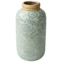 Just Home Collection - Pr Floreiro Azul Y Blan 15,5X30