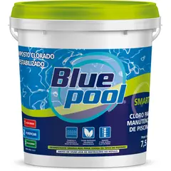 Bluepool - Cloro Granulado Estabilizado Balde 7,5kg Multiação 3x1 Smart