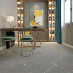 undefined - Piso Vinilico Spc Click Della Cinza 4mm 30.5x61cm Caixa com 2,42m²  Holztek