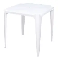 Mor - Mesa de Plástico Quadrada Branca