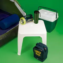 Mor - Mesa de Plástico de Apoio Quadrada Branca