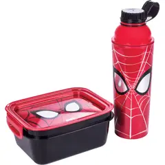 Plasútil - Kit Garrafa com Marmita Homem Aranha