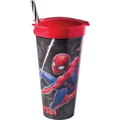 Plasútil - Copo 2 em 1 Homem Aranha 540 ml
