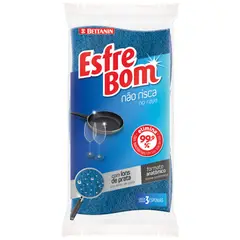 Bettanin Esfrebom - Esponja Não Risca com 3 Unidades