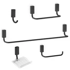 Celite - Kit Acessórios 5 Pcs New One Preto Matte
