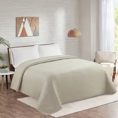Just Home Collection - Cobertor Polar Casal 165x220 Taupe