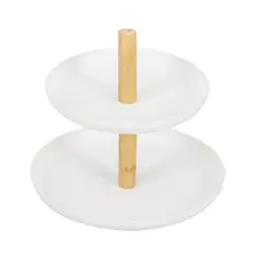 Oikos - Porta-acessórios de Metal e Bambu 16cm -