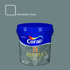 Coral - Decora Efeito Cimento Queimado Imensidão Cinza 4,8kg