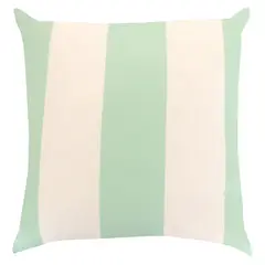 undefined - Almofada Cheia 43 Cm X 43 Cm  Veludo Happy Listra Verde